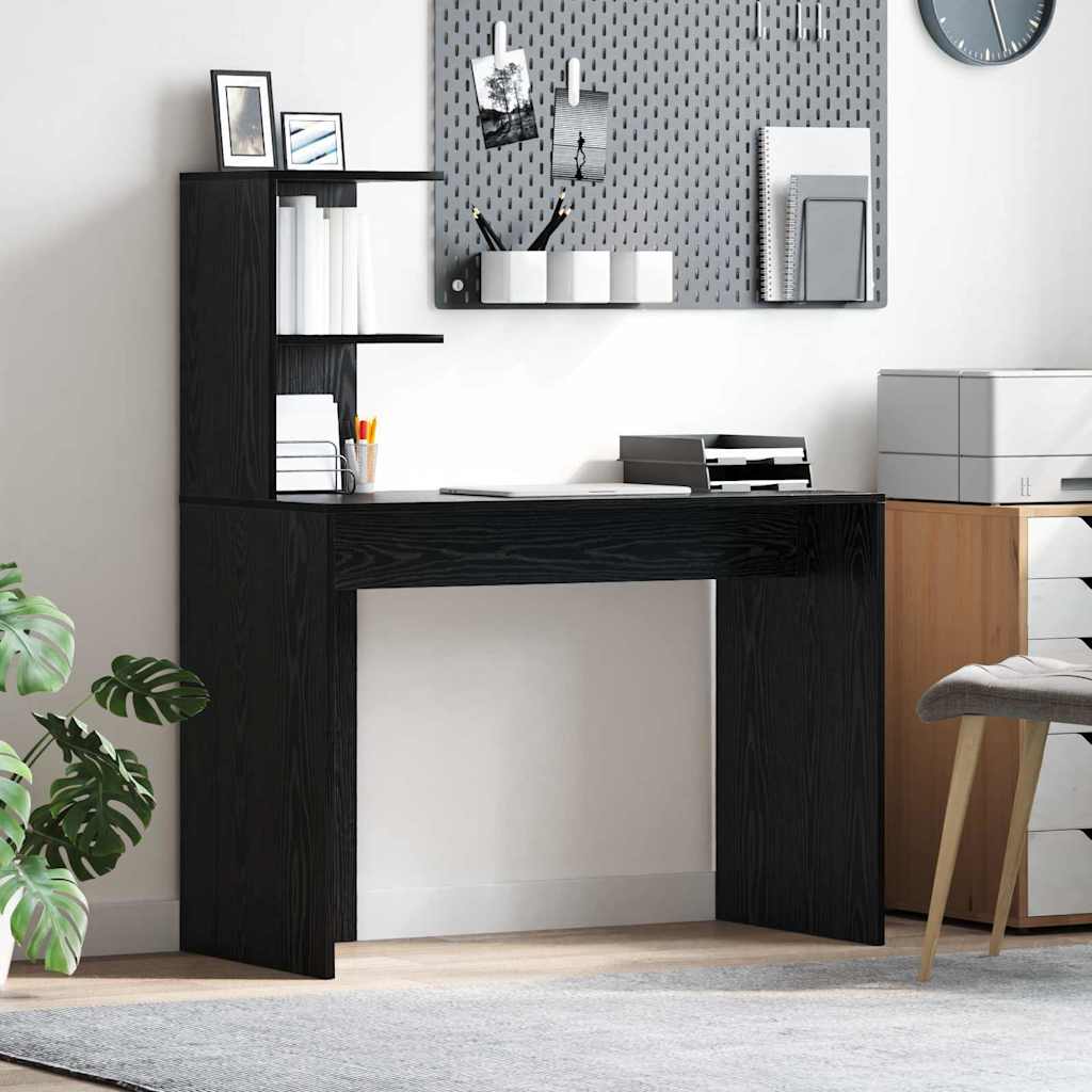 Scrivania Rovere Nero 102 x 50 x 124 cm Legno multistrato