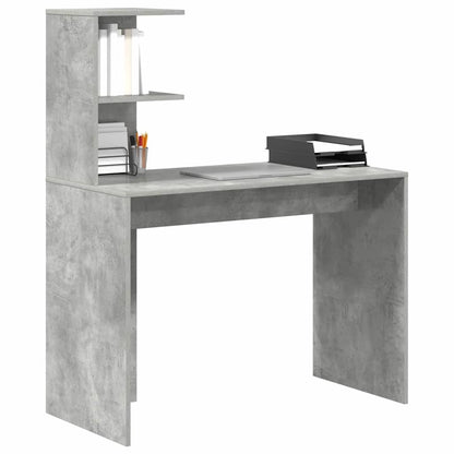 Scrivania Grigio cemento 102 x 50 x 124 cm Legno multistrato