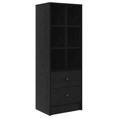 Credenza con cassetto Rovere Nero 45,5 x 34 x 127 cm