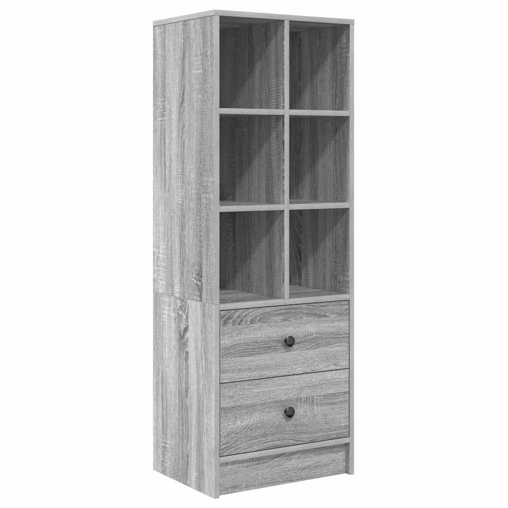 Credenza con cassetto Grigio Sonoma 45,5 x 34 x 127 cm