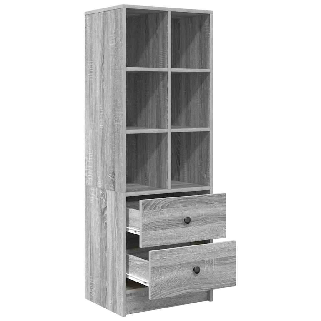 Credenza con cassetto Grigio Sonoma 45,5 x 34 x 127 cm