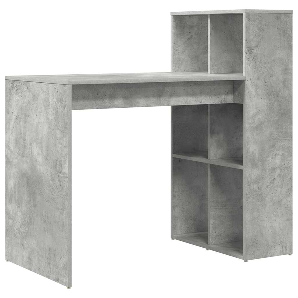 Scrivania Grigio cemento 108 x 55 x 103.5 cm Legno multistrato