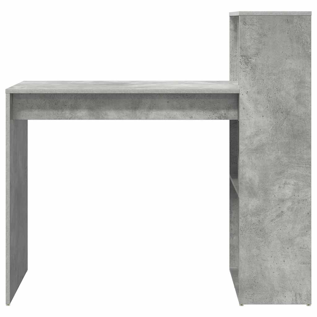 Scrivania Grigio cemento 108 x 55 x 103.5 cm Legno multistrato
