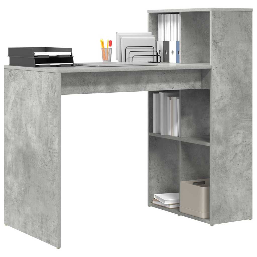 Scrivania Grigio cemento 108 x 55 x 103.5 cm Legno multistrato