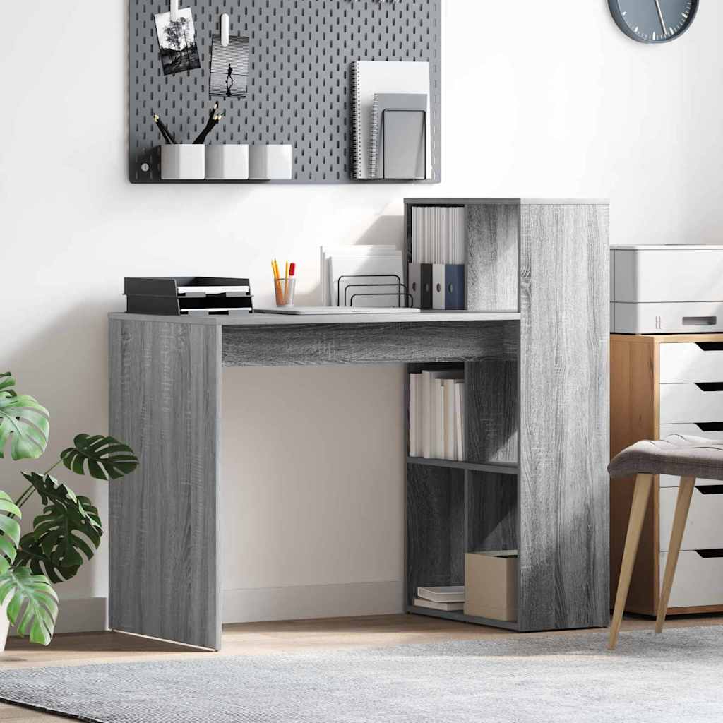 Scrivania Grigio Sonoma 108 x 55 x 103.5 cm Legno multistrato