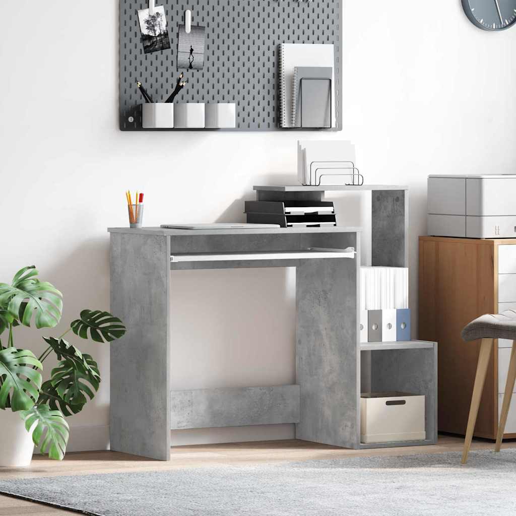 Scrivania Grigio cemento 106 x 41 x 88.5 cm Legno multistrato