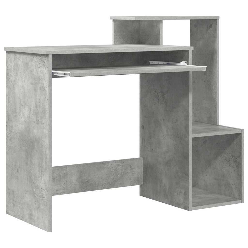 Scrivania Grigio cemento 106 x 41 x 88.5 cm Legno multistrato