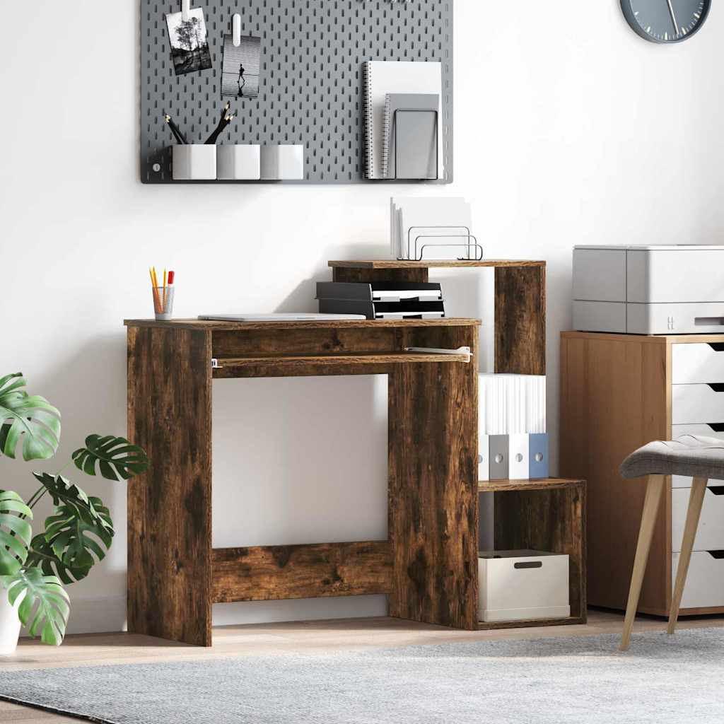 Scrivania Rovere fumÃ© 106 x 41 x 88.5 cm Legno multistrato