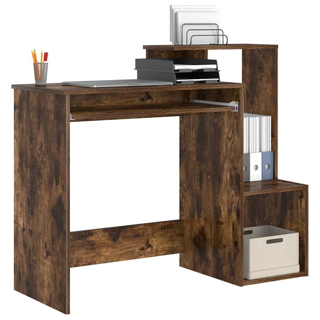 Scrivania Rovere fumÃ© 106 x 41 x 88.5 cm Legno multistrato