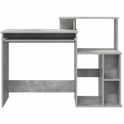 Scrivania Grigio cemento 120,5 x 44 x 88,5 cm Legno multistrato