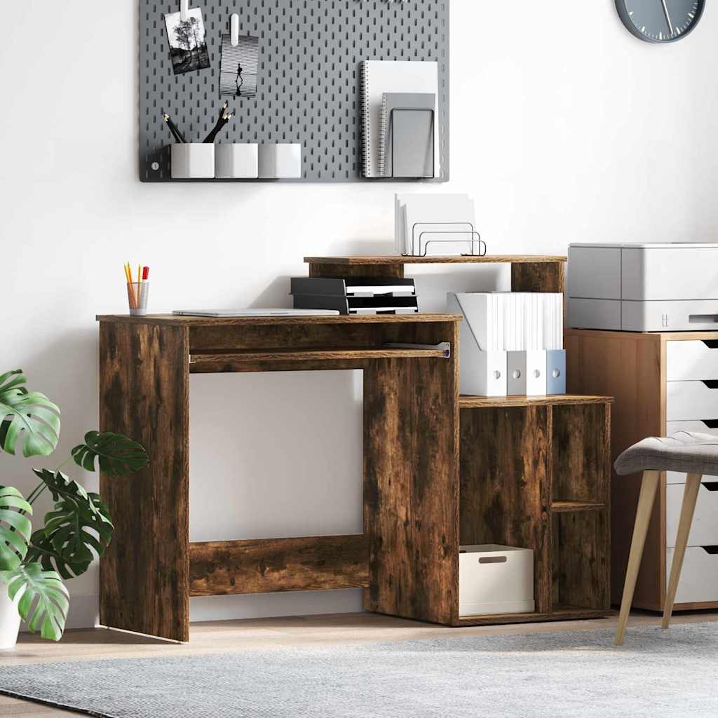 Scrivania Rovere fumÃ© 120,5 x 44 x 88,5 cm Legno multistrato