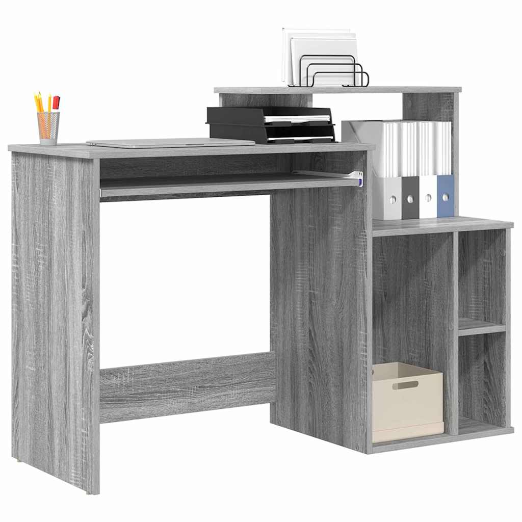 Scrivania Grigio Sonoma 120,5 x 44 x 88,5 cm Legno multistrato