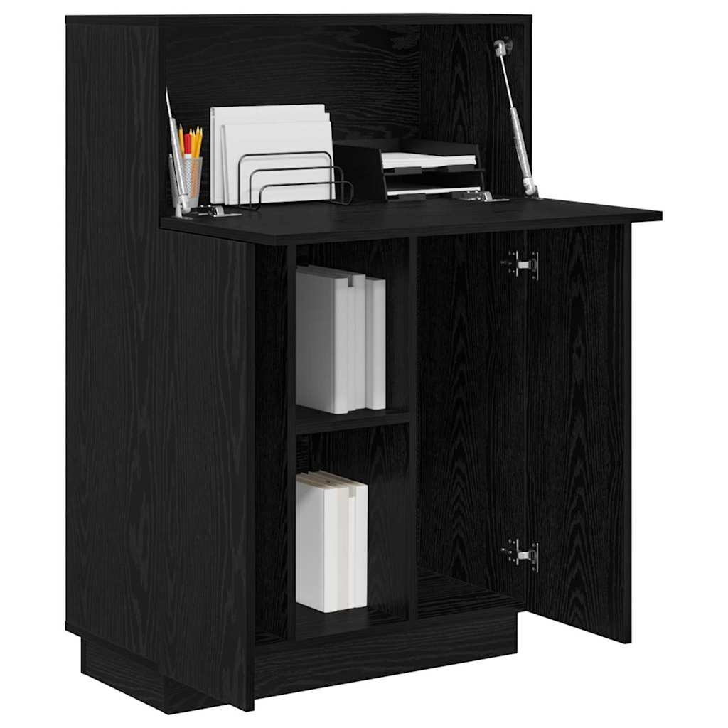Scrivania Rovere Nero 71,5 x 31,5 x 106,5 cm Legno multistrato