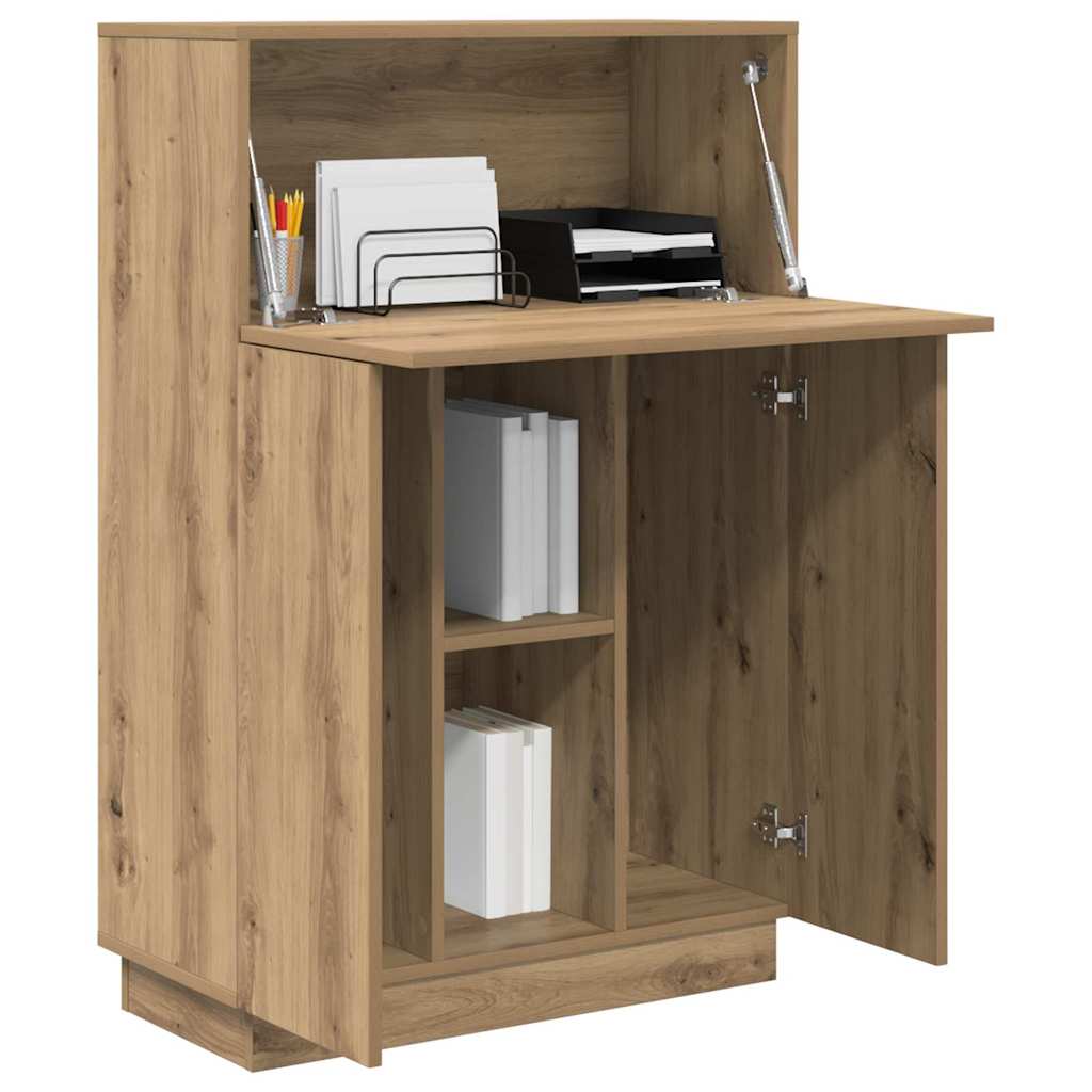 Scrivania con porta Rovere artigianale 71,5 x 31,5 x 106,5 cm