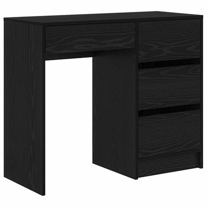 Scrivania Rovere Nero 90 x 37.5 x 75 cm Legno multistrato