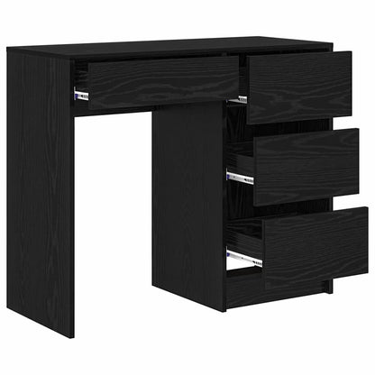 Scrivania Rovere Nero 90 x 37.5 x 75 cm Legno multistrato