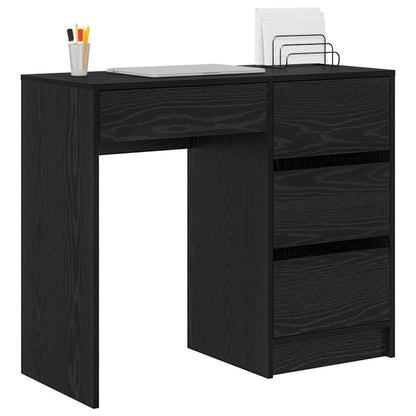 Scrivania Rovere Nero 90 x 37.5 x 75 cm Legno multistrato