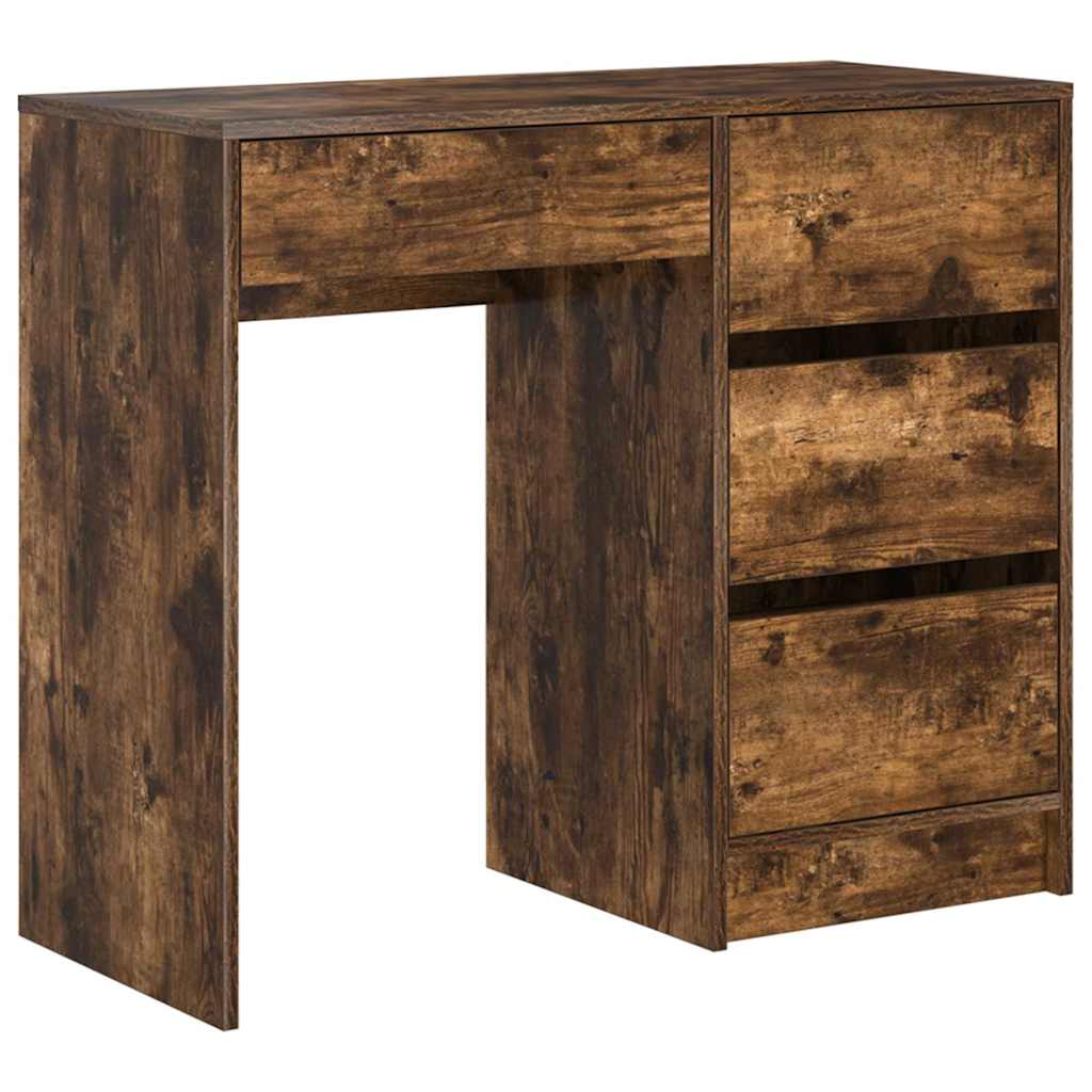 Scrivania Rovere fumÃ© 90 x 37.5 x 75 cm Legno multistrato