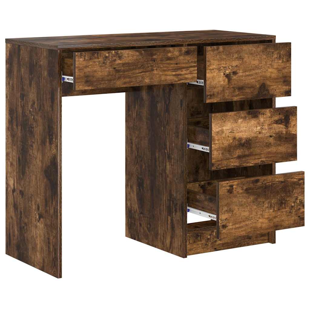 Scrivania Rovere fumÃ© 90 x 37.5 x 75 cm Legno multistrato