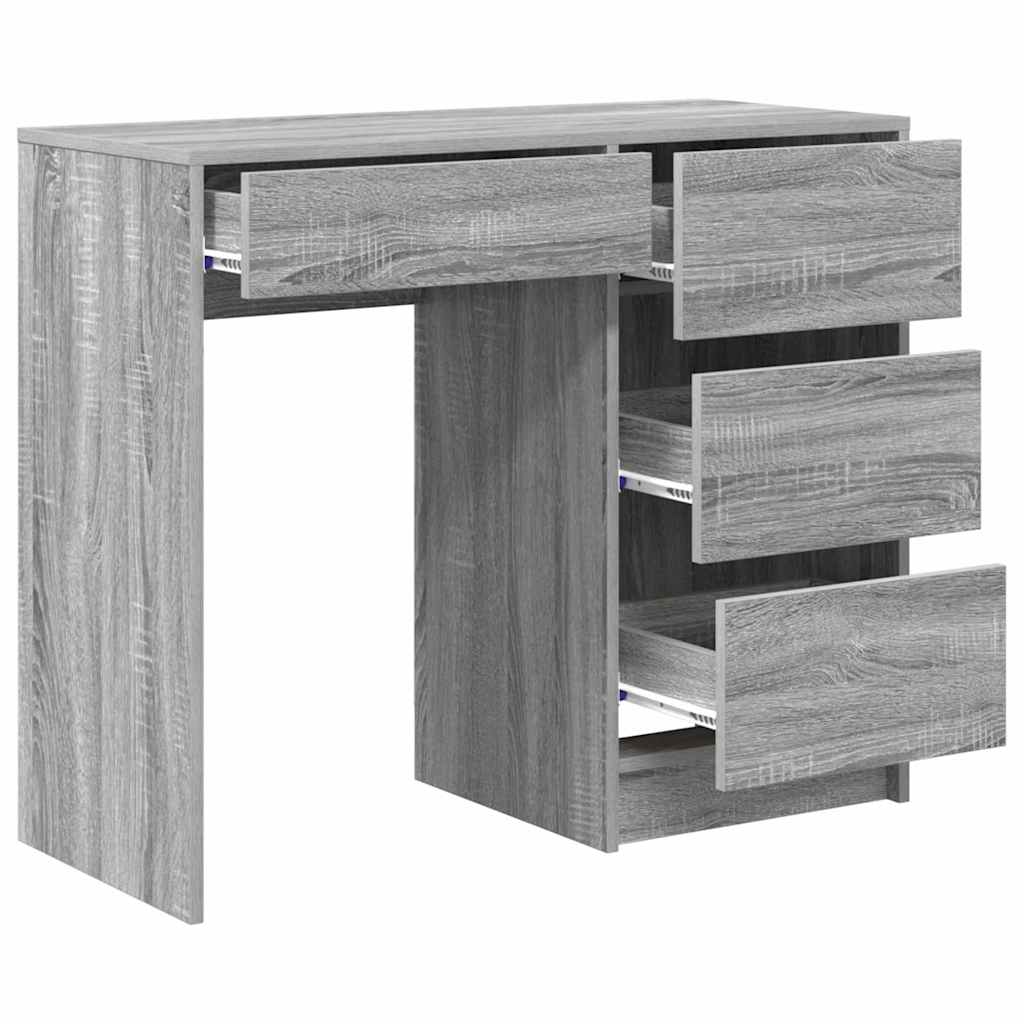 Scrivania Grigio Sonoma 90 x 37.5 x 75 cm Legno multistrato