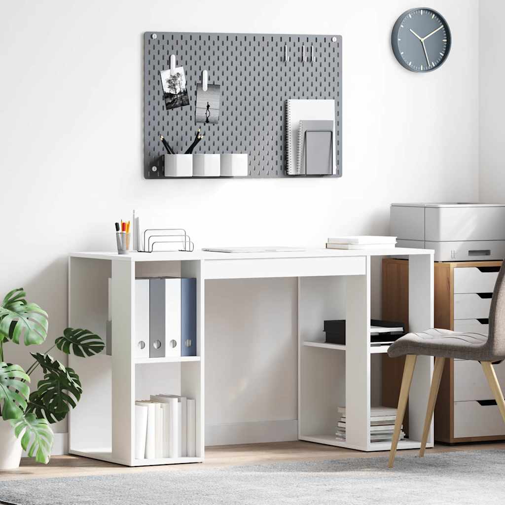 Scrivania Bianco 130 x 50.5 x 75 cm Legno multistrato