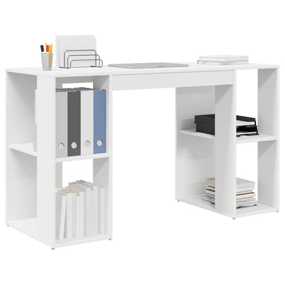 Scrivania Bianco 130 x 50.5 x 75 cm Legno multistrato