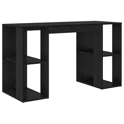 Scrivania Rovere Nero 130 x 50.5 x 75 cm Legno multistrato
