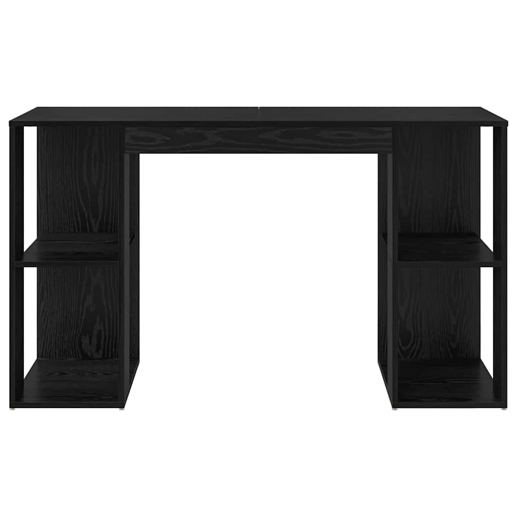 Scrivania Rovere Nero 130 x 50.5 x 75 cm Legno multistrato