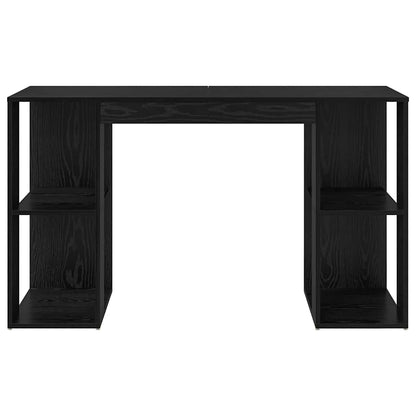 Scrivania Rovere Nero 130 x 50.5 x 75 cm Legno multistrato