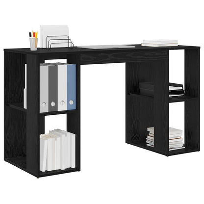 Scrivania Rovere Nero 130 x 50.5 x 75 cm Legno multistrato