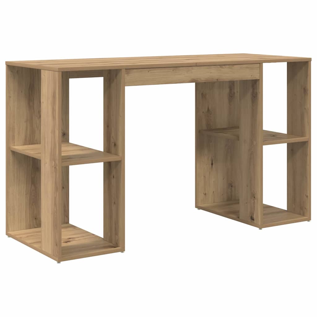 Scrivania con lo scaffale Rovere artigianale 130 x 50.5 x 75 cm