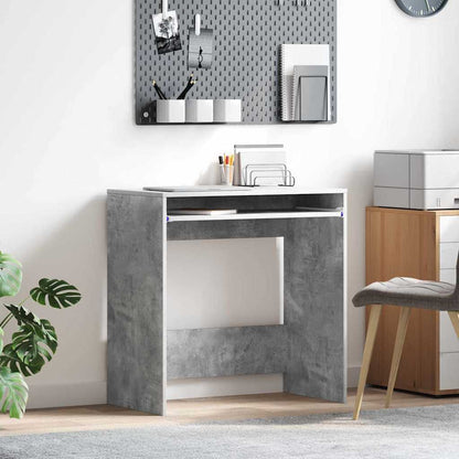 Scrivania Grigio cemento 77.5 x 43 x 79 cm Legno multistrato
