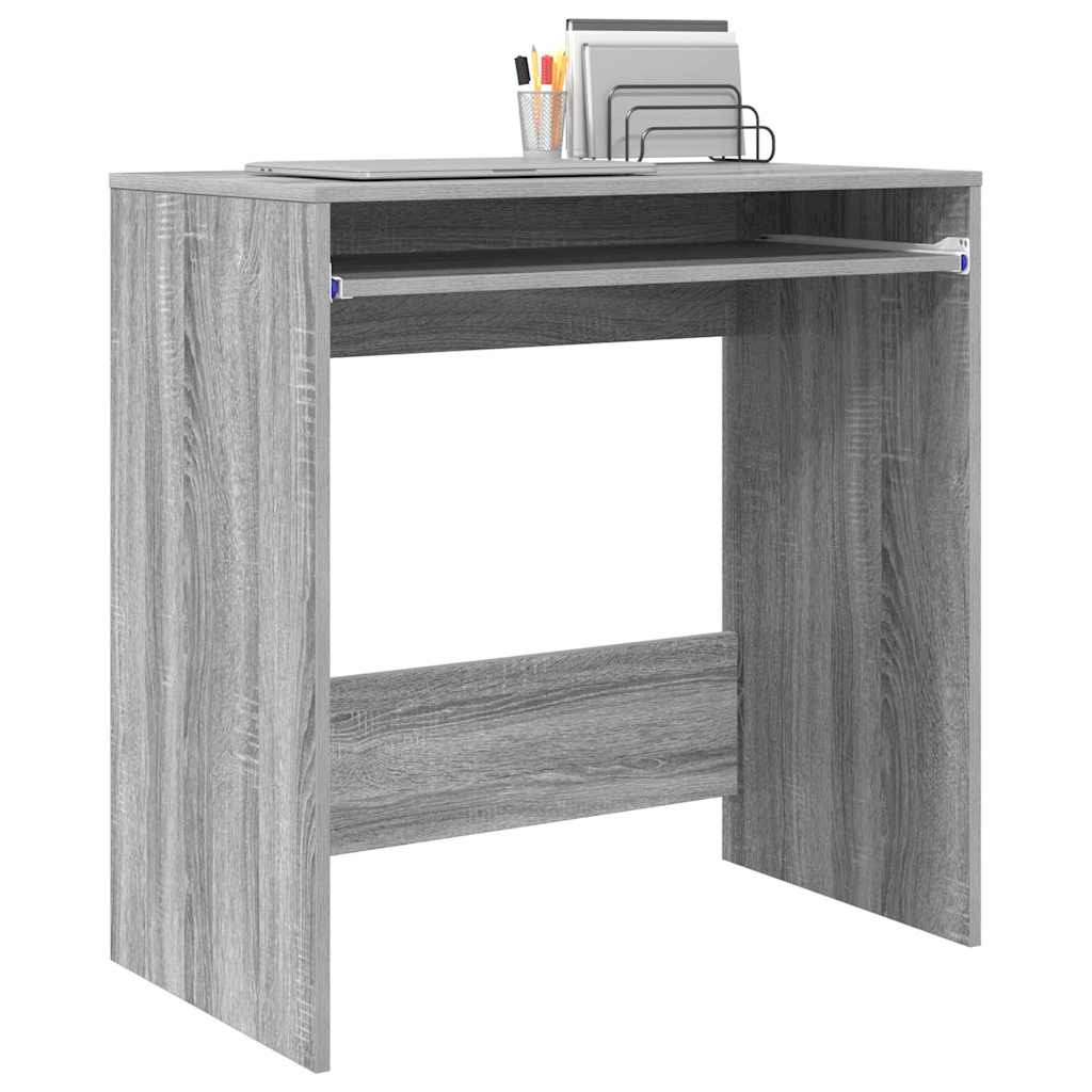 Scrivania Grigio Sonoma 77.5 x 43 x 79 cm Legno multistrato