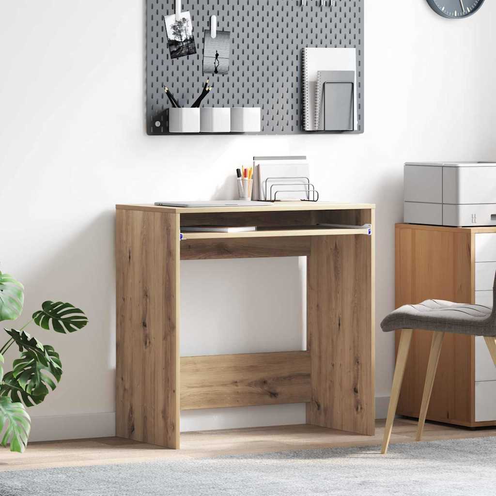 Scrivania con cassetto Rovere artigianale 77.5 x 43 x 79 cm