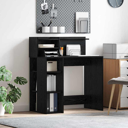 Scrivania Rovere Nero 90 x 48 x 101,5 cm Legno multistrato