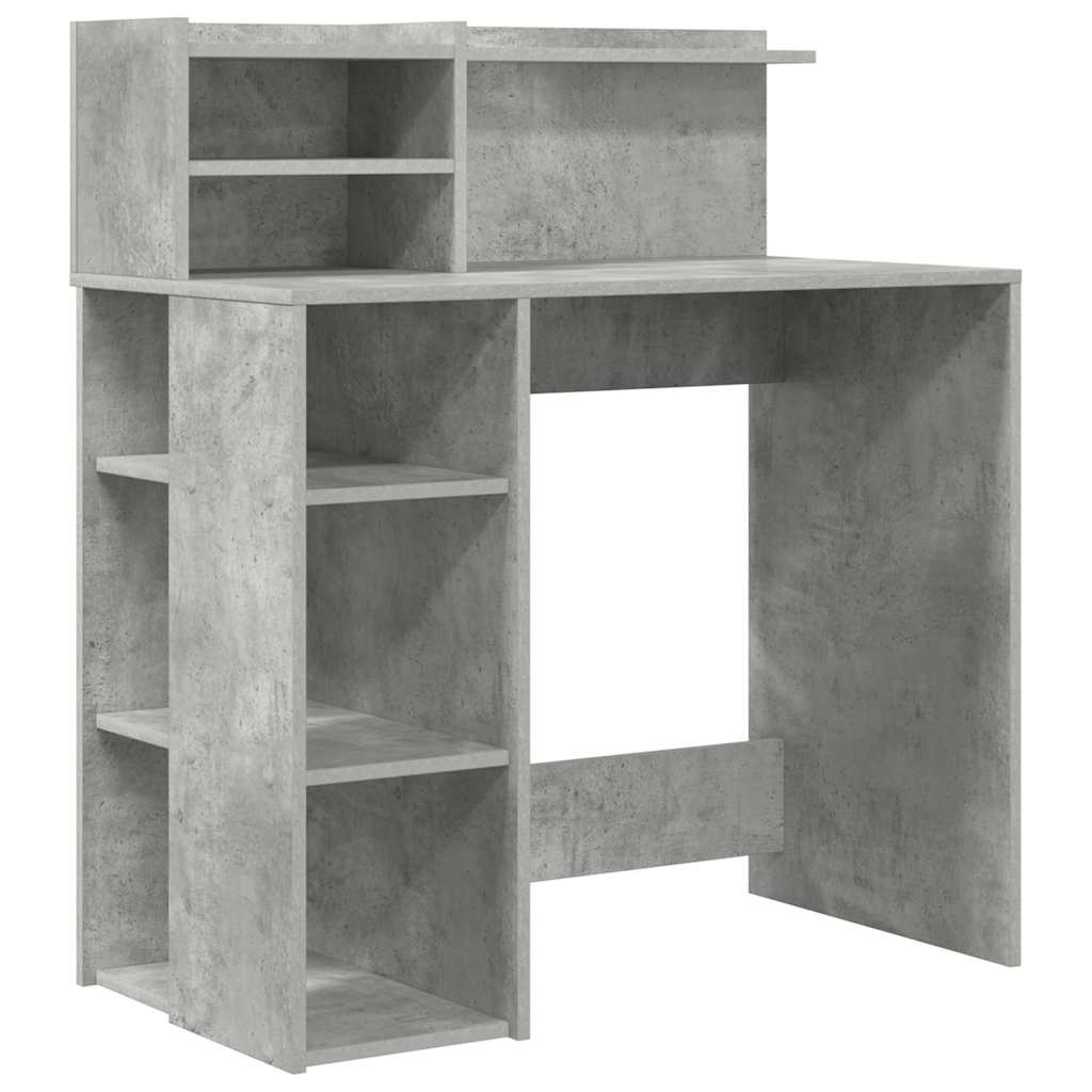 Scrivania Grigio cemento 90 x 48 x 101,5 cm Legno multistrato