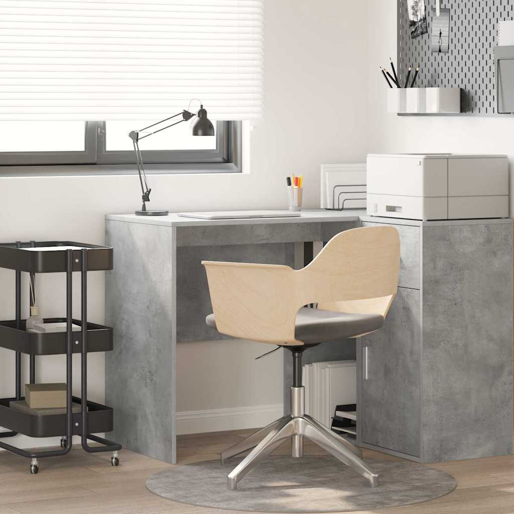 Scrivania Grigio cemento 102 x 50 x 75 cm Legno multistrato