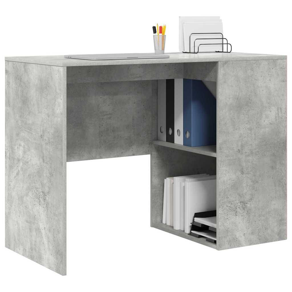 Scrivania Grigio cemento 102 x 50 x 75 cm Legno multistrato