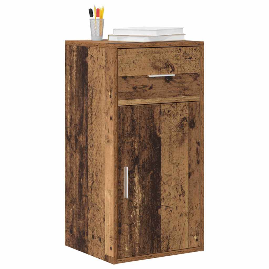 Credenza con cassetto Legno vecchio 38 x 34 x 75 cm