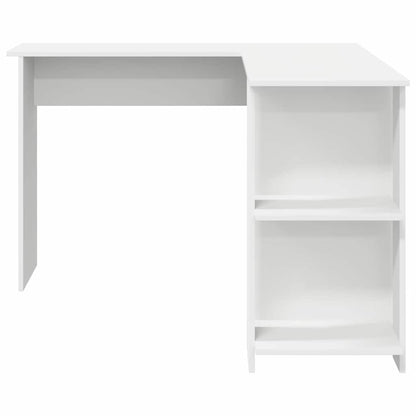 Scrivania ad angolo con lo scaffale Bianco 140 x 113,5 x 75 cm