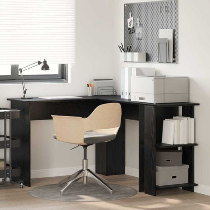 Scrivania ad angolo Rovere Nero 140 x 113,5 x 75 cm