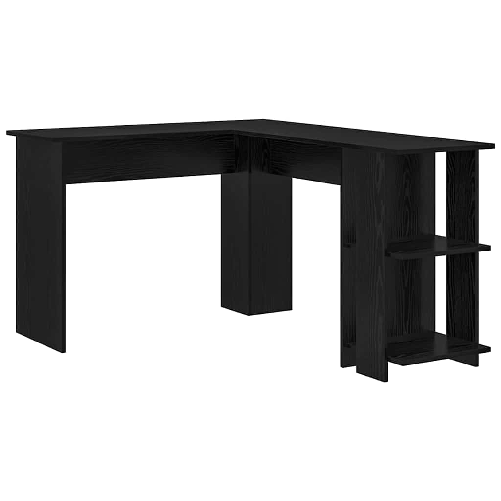 Scrivania ad angolo Rovere Nero 140 x 113,5 x 75 cm