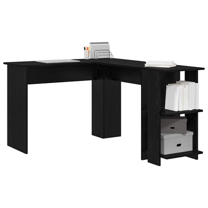 Scrivania ad angolo Rovere Nero 140 x 113,5 x 75 cm