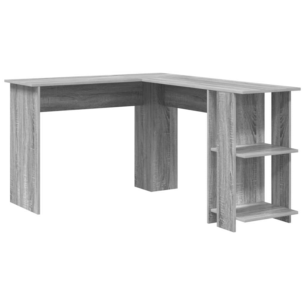 Scrivania ad angolo Grigio Sonoma 140 x 113,5 x 75 cm