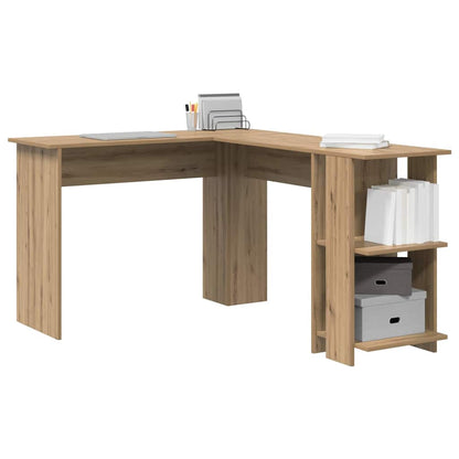 Scrivania ad angolo Rovere artigianale 140 x 113,5 x 75 cm