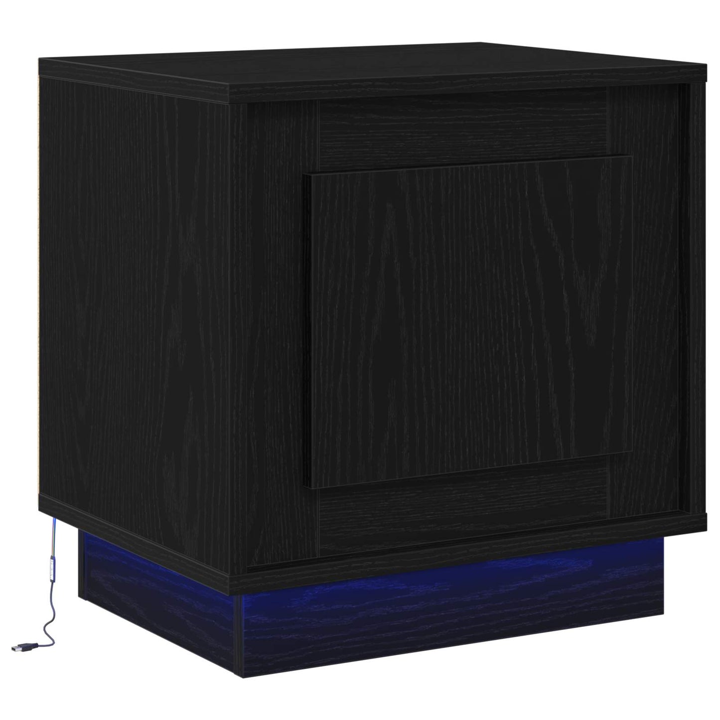 Armadio da Notte Nero 44 x 34,5 x 45 cm Legno multistrato