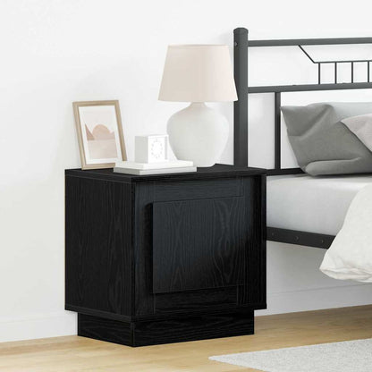 Armadio da Notte 2 pcs Nero 44 x 34,5 x 45 cm Legno multistrato