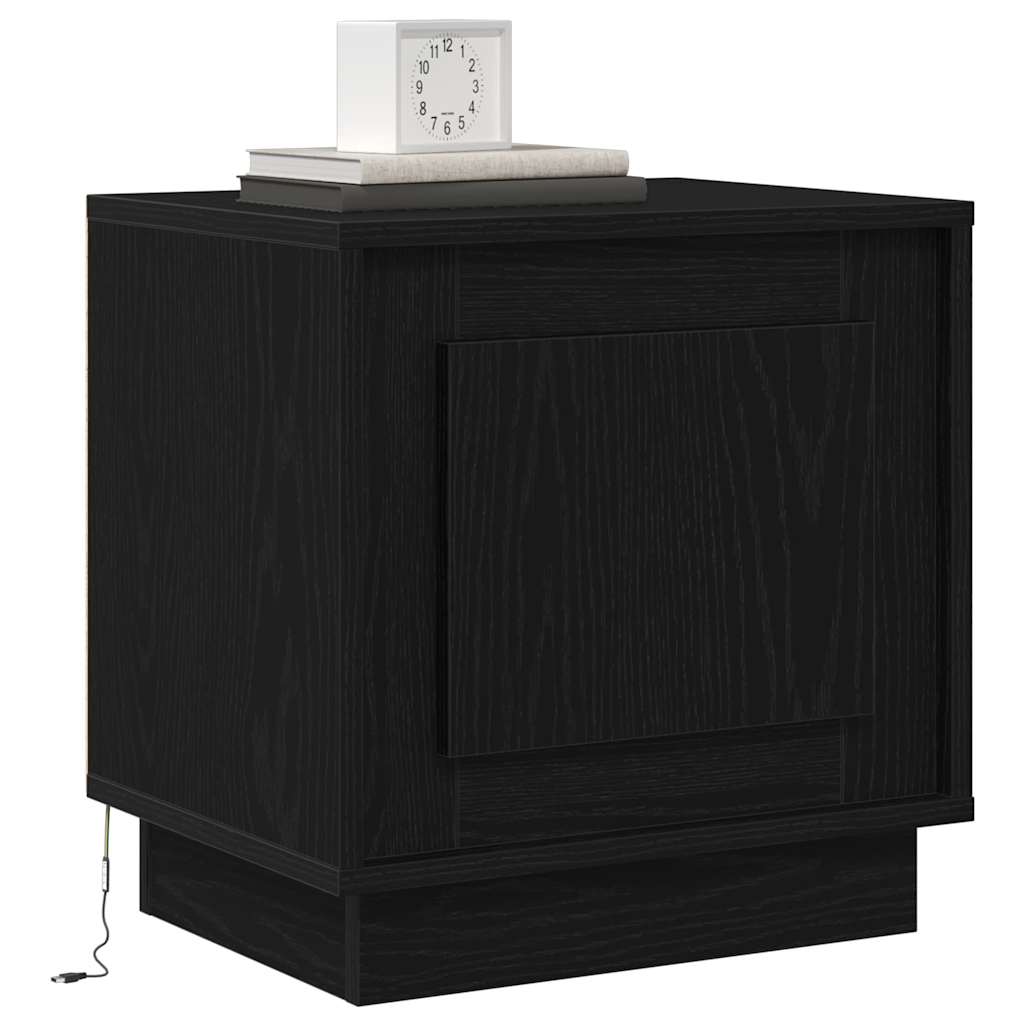 Armadio da Notte 2 pcs Nero 44 x 34,5 x 45 cm Legno multistrato