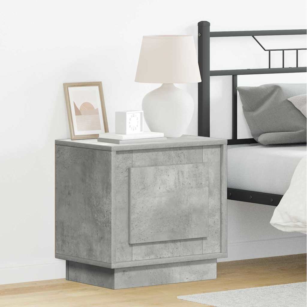 Armadio da Notte Grigio cemento 44 x 34,5 x 45 cm