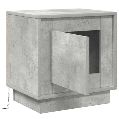 Armadio da Notte Grigio cemento 44 x 34,5 x 45 cm